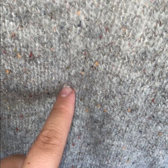 Aritzia Babaton Gray Alpaca Wool Blend Pullover Sweater Modern Boho - Picture 6 of 13